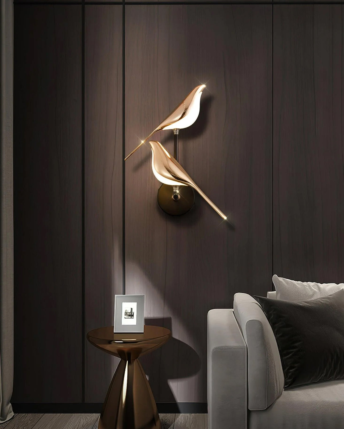 Nomi Plug-In Wall Sconce with Adjustable Bird Accent