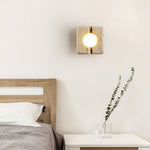 Nora Travertine Wall Sconce – Sculptural LED Wall Light in Natural Stone