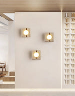 Nora Travertine Wall Sconce – Sculptural LED Wall Light in Natural Stone