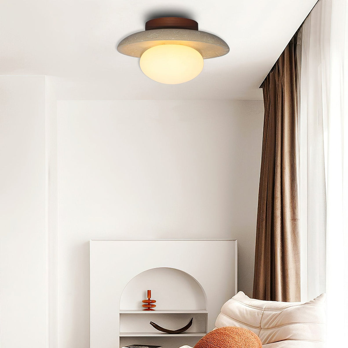 Nordic Wooden Ceiling Lamp