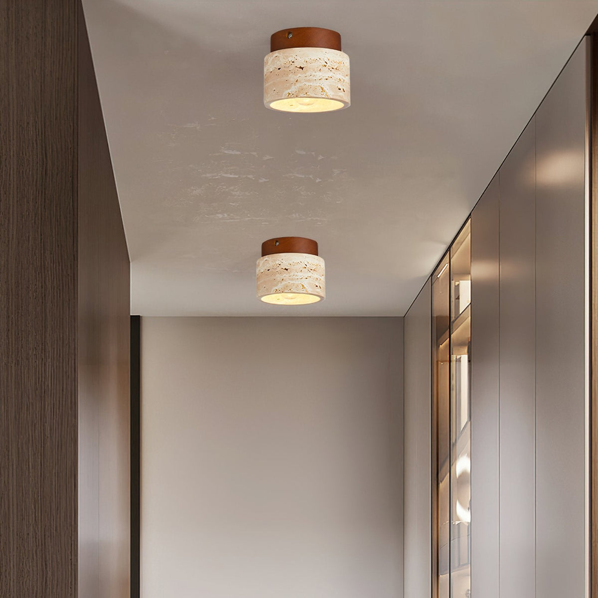 Nordic Wooden Ceiling Lamp