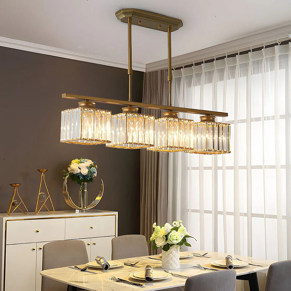 Nordic Multi Head Glass Chandelier