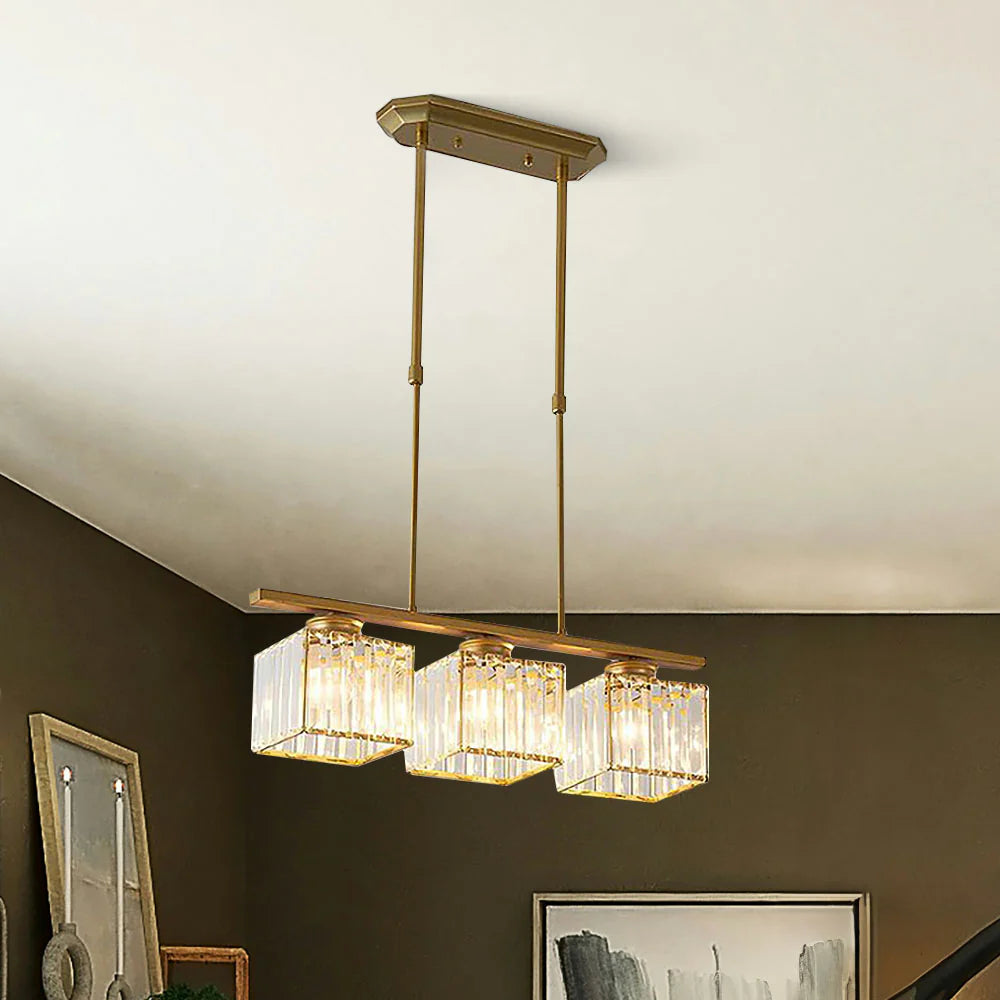Nordic Multi Head Glass Chandelier