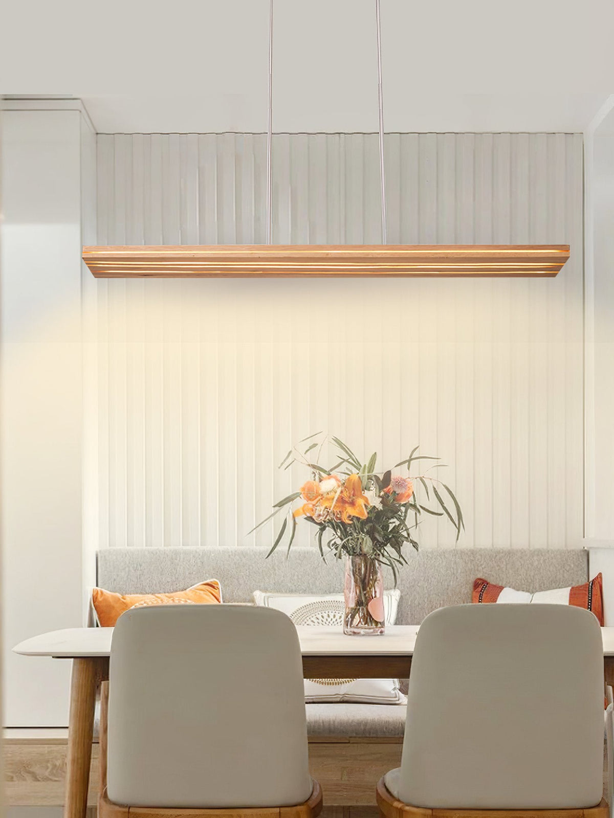 Nordic Cracked Wood Pendant Light