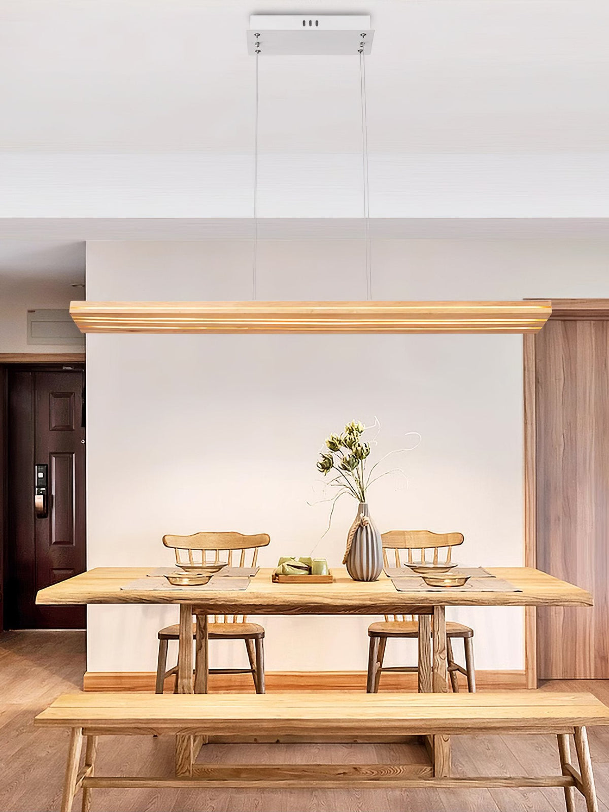 Nordic Cracked Wood Pendant Light
