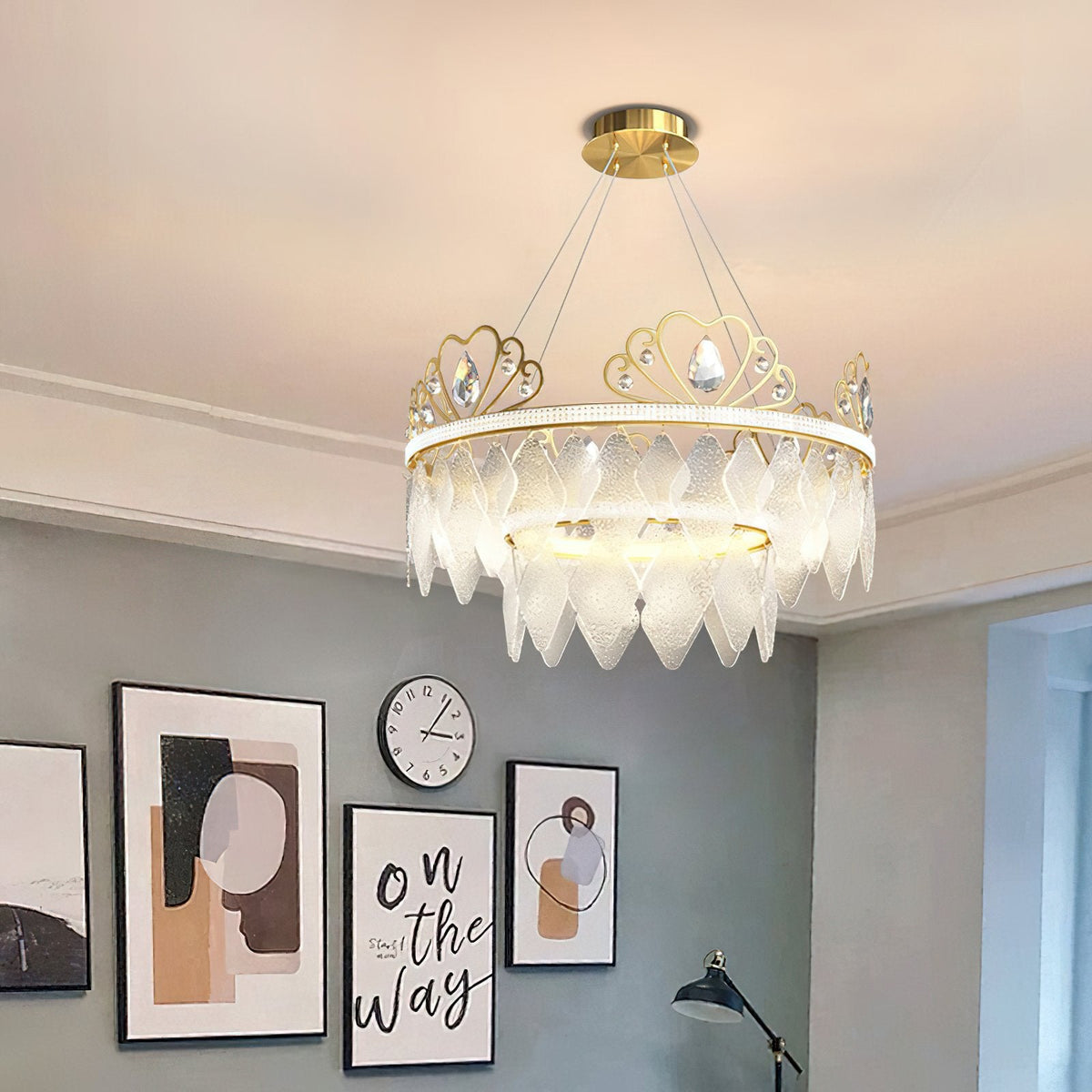Nordic Crown Crystal Chandelier