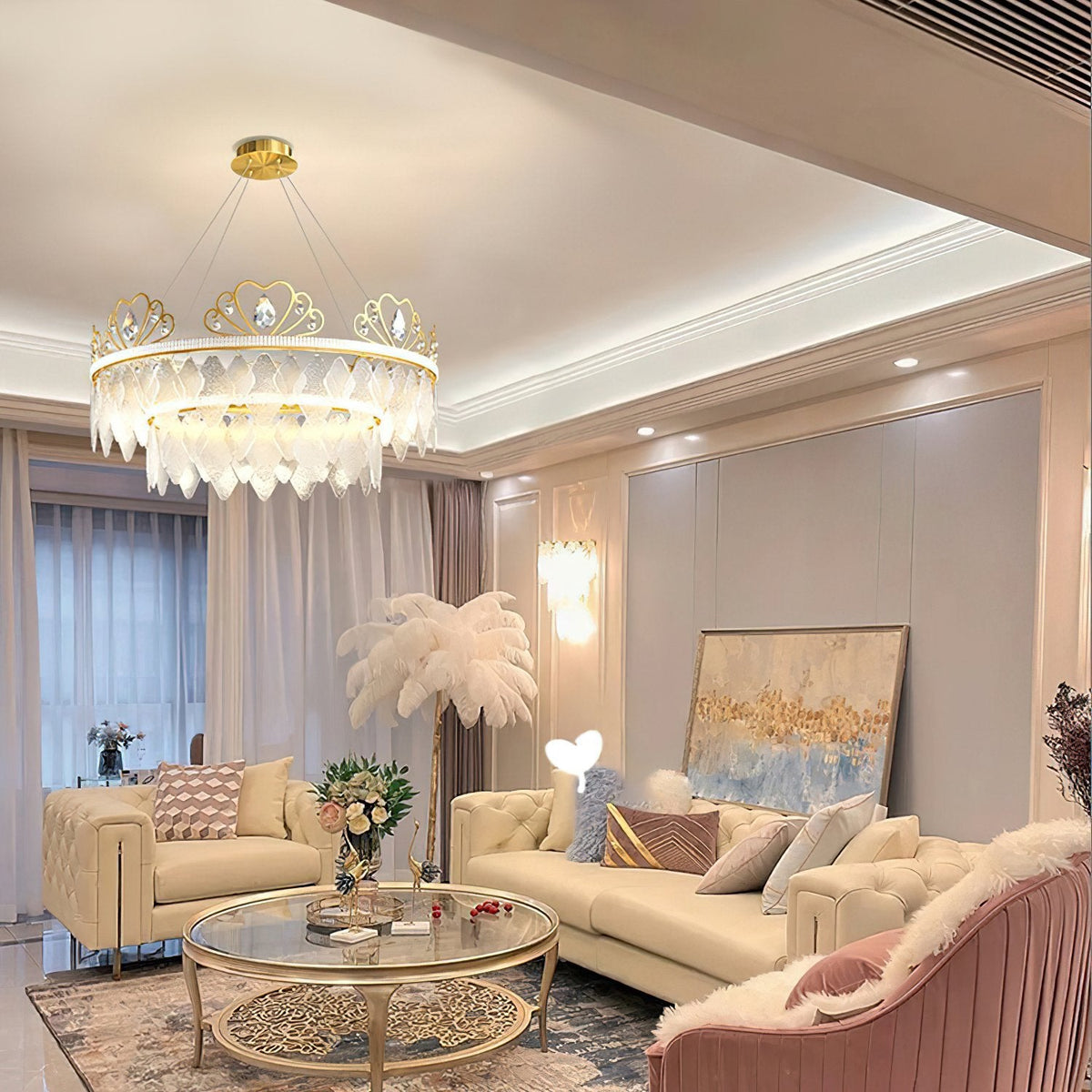 Nordic Crown Crystal Chandelier