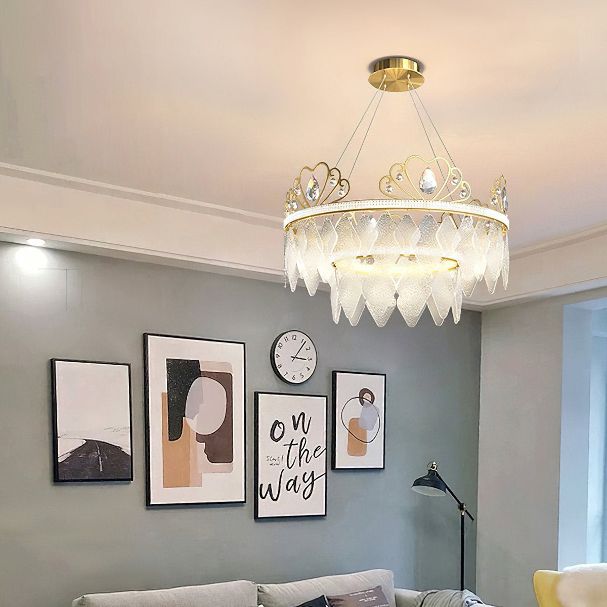Nordic Crown Crystal Chandelier