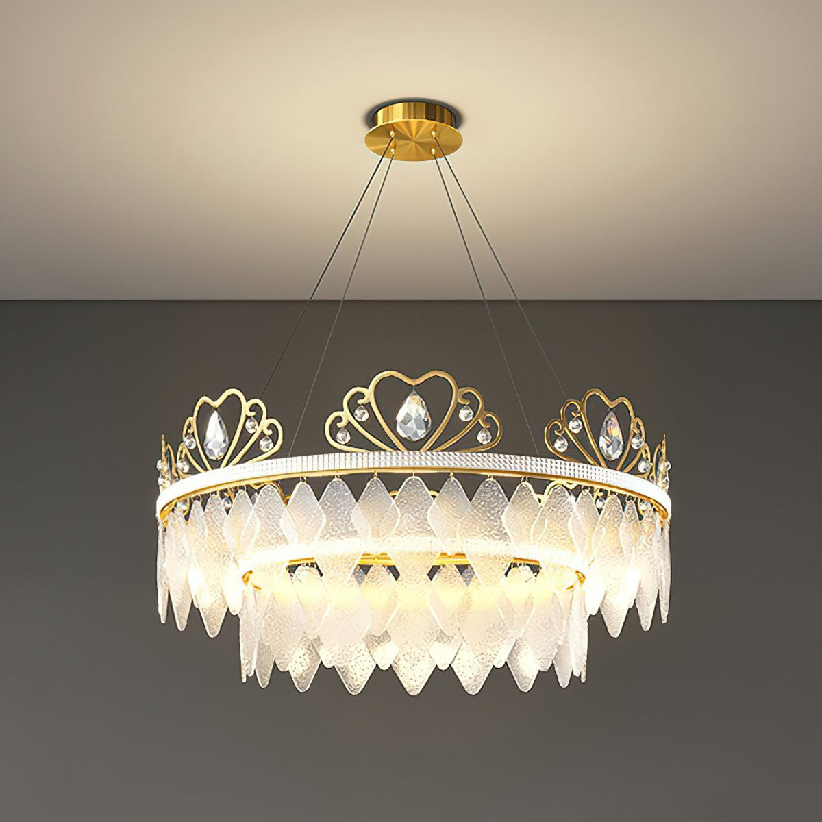 Nordic Crown Crystal Chandelier