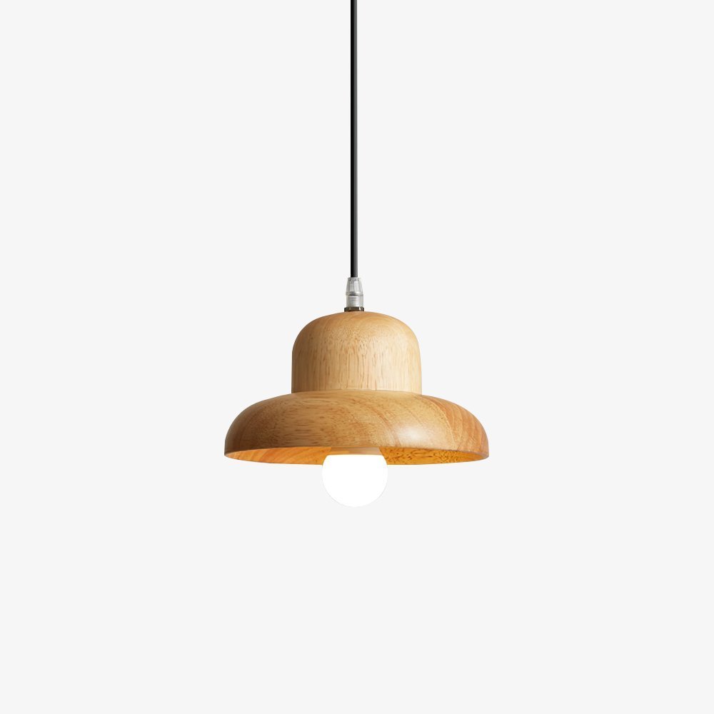 Nordic Hat Wood Pendant Lamp