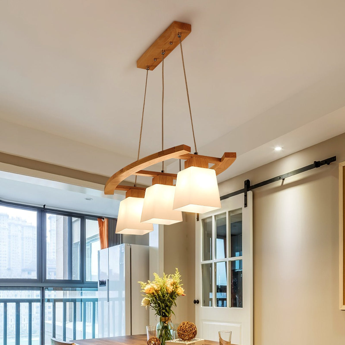 Nordic Ladder Three Head Pendant Light