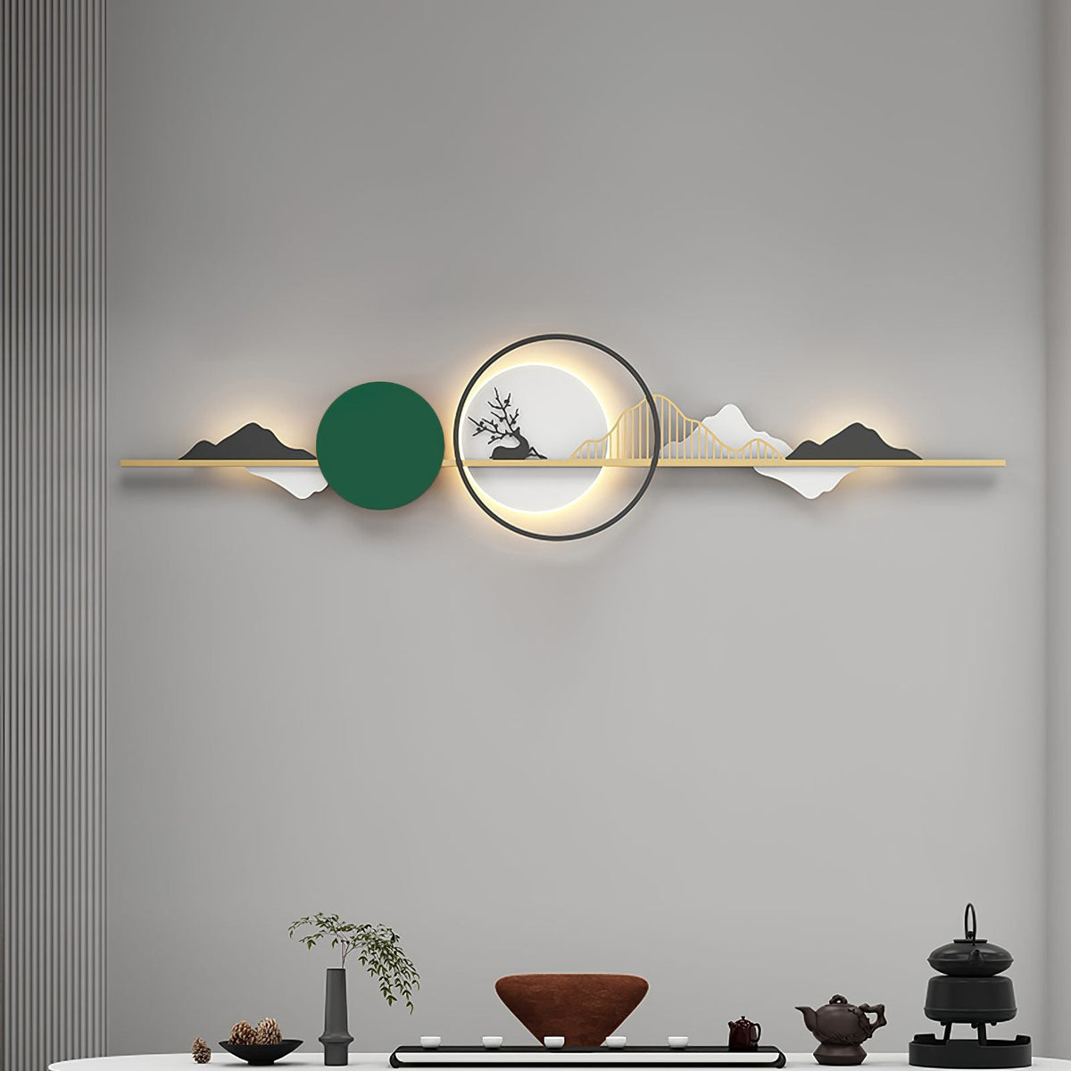 Nordic Mountain Deer Wall Lamp
