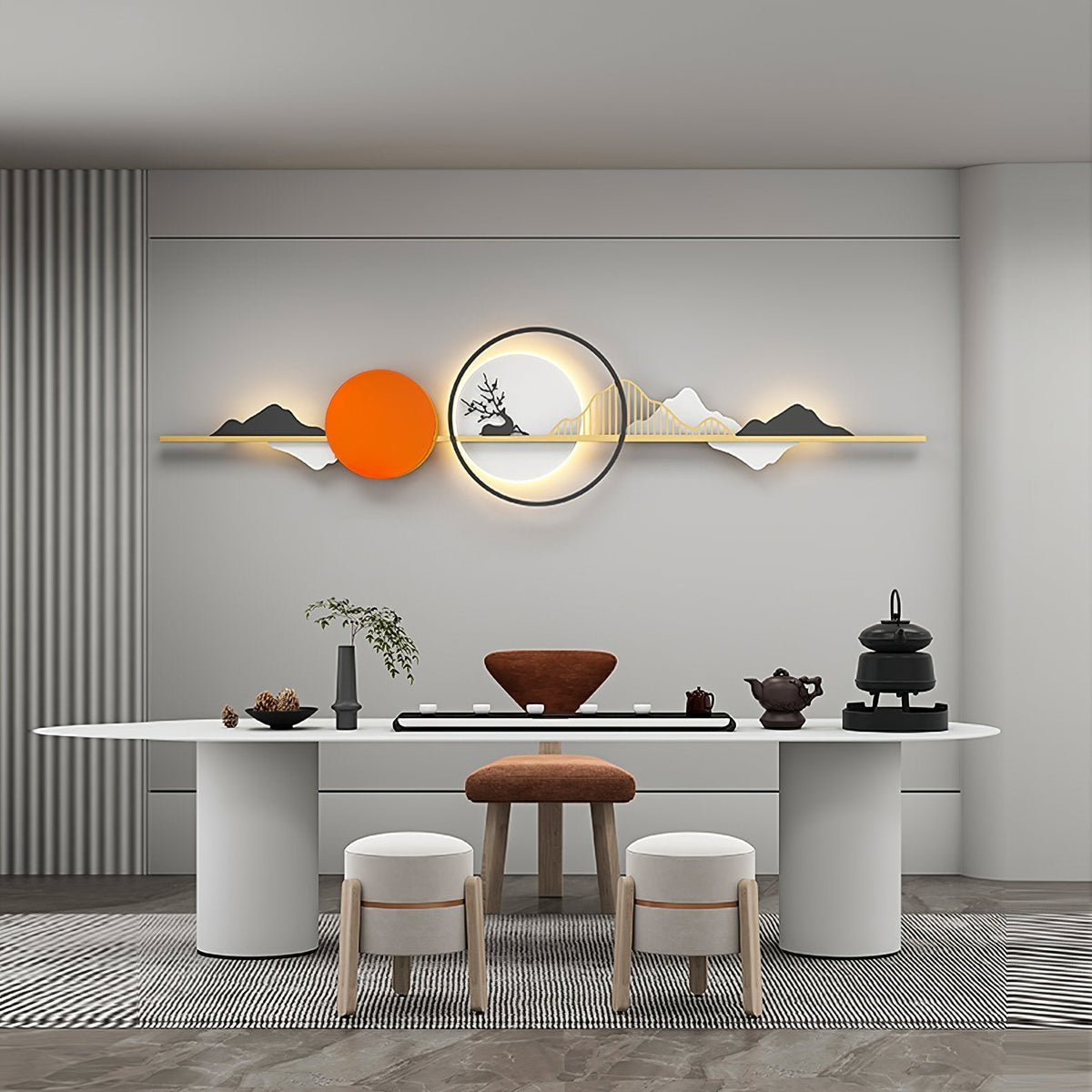 Nordic Mountain Deer Wall Lamp