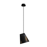 Nordic Tilted Wood Pendant Light – Asymmetric Natural Wood Shade