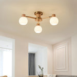 Nordic Wooden Spiral Ceiling Lamp