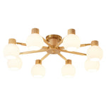 Nordic Wooden Spiral Ceiling Lamp