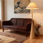 Nordic Woodgrain Floor Lamp – Modern Minimalist Standing Light for Living Room & Bedroom