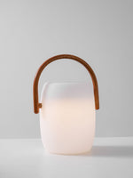 Noria Solar Outdoor Lantern – Portable LED Garden Light with Wood Handle
