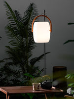 Noria Solar Outdoor Lantern – Portable LED Garden Light with Wood Handle