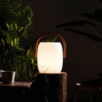 Noria Solar Outdoor Lantern – Portable LED Garden Light with Wood Handle