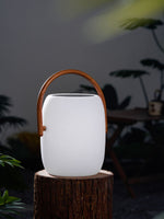 Noria Solar Outdoor Lantern – Portable LED Garden Light with Wood Handle
