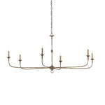 Elara Candle Chandelier – Modern Brass Candelabra Chandelier for Dining Room