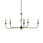 Elara Candle Chandelier – Modern Brass Candelabra Chandelier for Dining Room