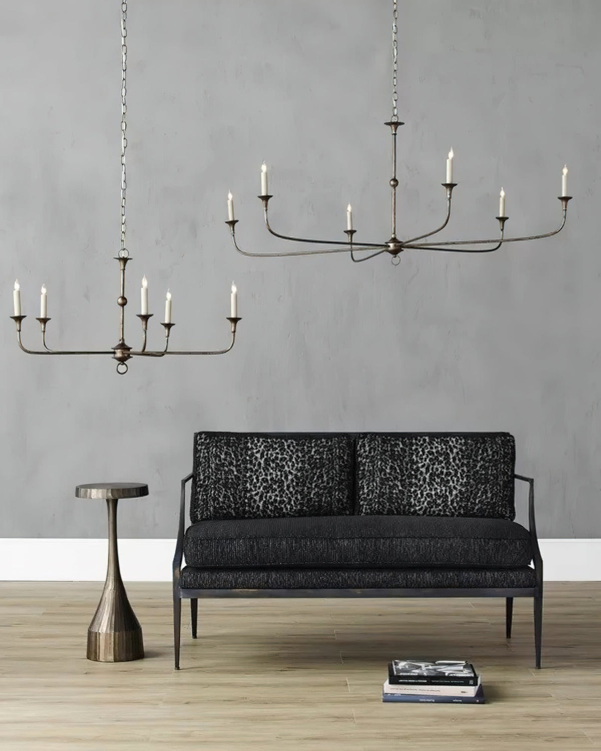 Elara Candle Chandelier – Modern Brass Candelabra Chandelier for Dining Room