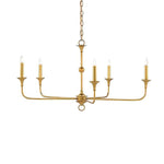 Elara Candle Chandelier – Modern Brass Candelabra Chandelier for Dining Room