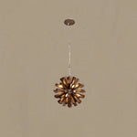 Nova Burst Wooden Chandelier – Modern Sculptural LED Pendant Light