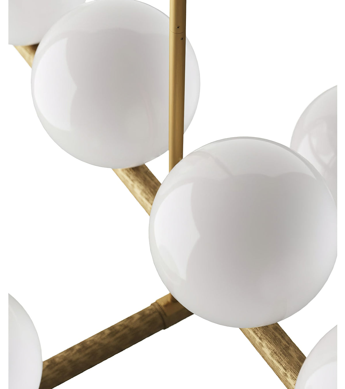 Nova Linear Chandelier – Modern Brass & Glass Pendant Light for Dining Room