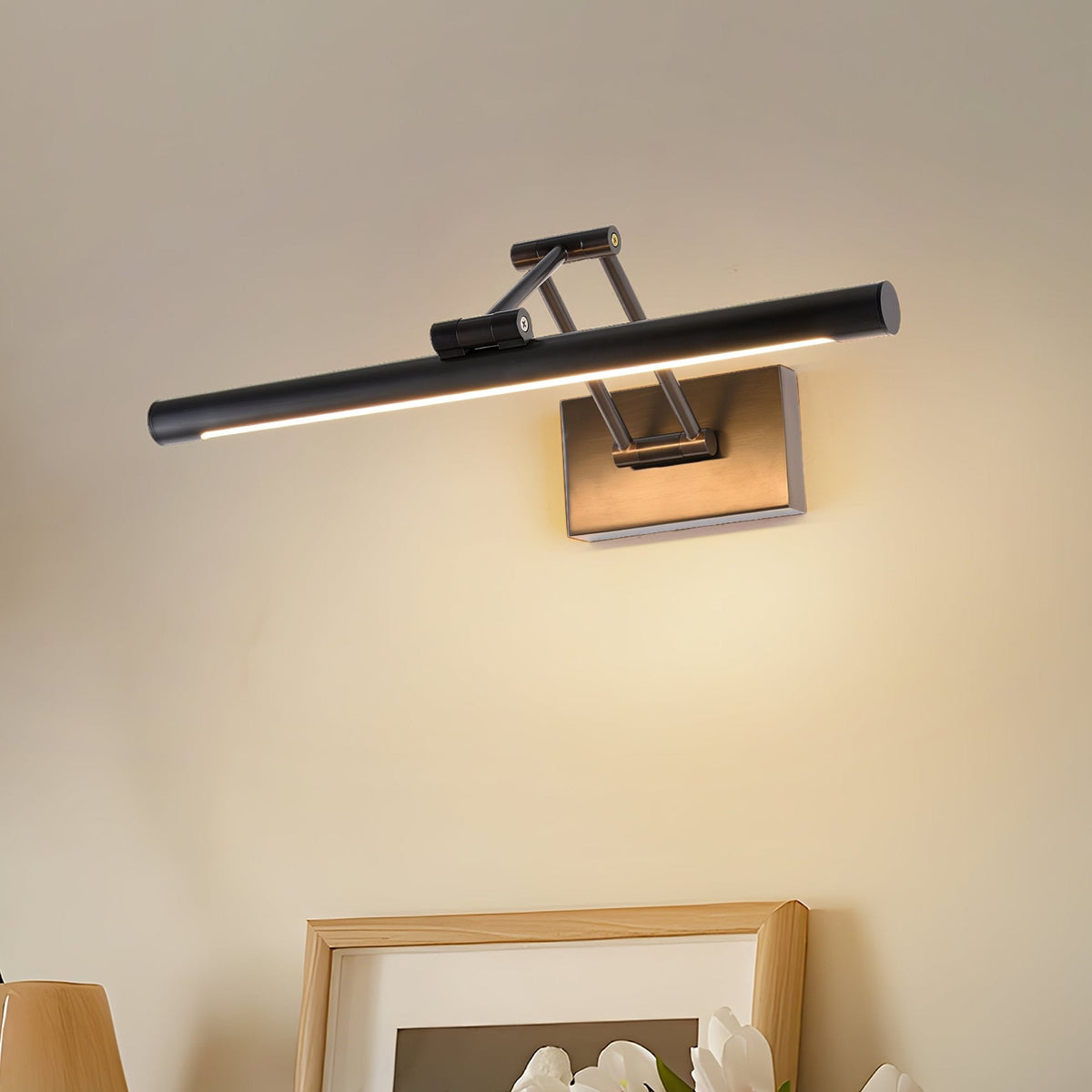 Noxmere Adjustable LED Vanity Wall Sconce in Black