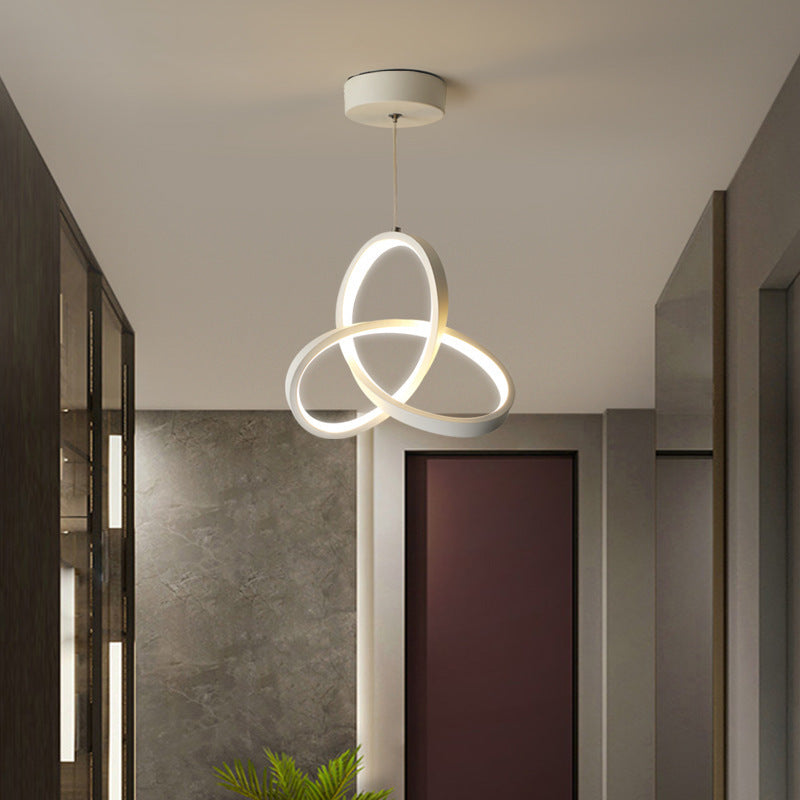 Overhead Lighting In The Passageway Of The Modern Minimalist Restaurant