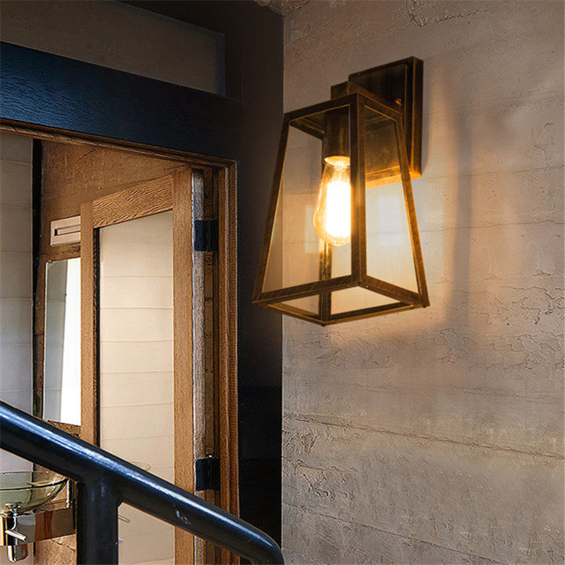 Retro Outdoor Wall Lamp Nordic Industrial Style Corridor Wall Lamp