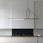Cercle Trait Linear LED Pendant Light for Kitchen Island and Dining Room