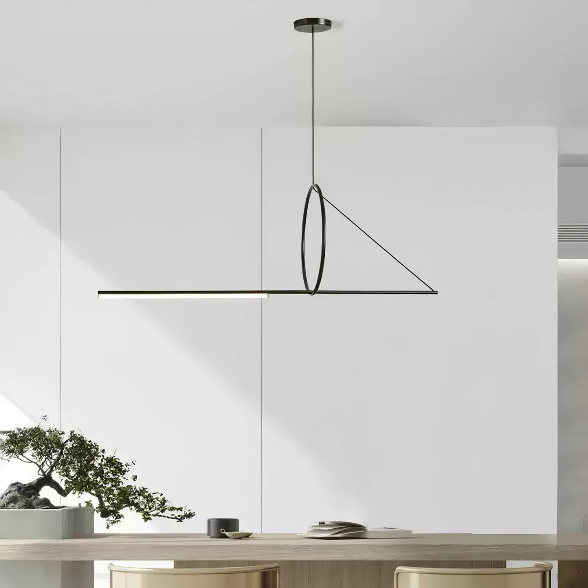 Cercle Trait Linear LED Pendant Light for Kitchen Island and Dining Room