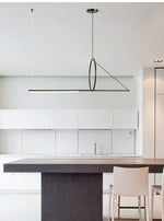 Cercle Trait Linear LED Pendant Light for Kitchen Island and Dining Room