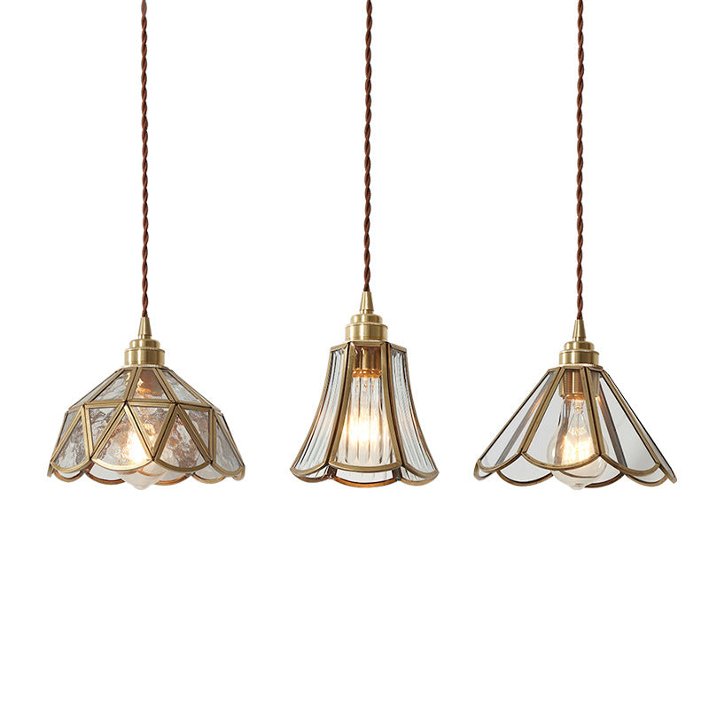 Nordic Style Vintage Brass Pendant Lamp