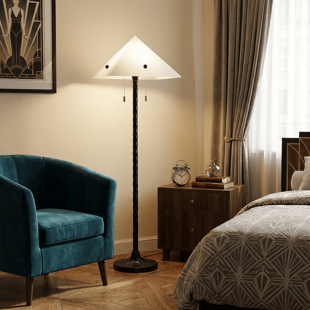 Obel Prism Floor Lamp – Modern Sculptural Alabaster Floor Light