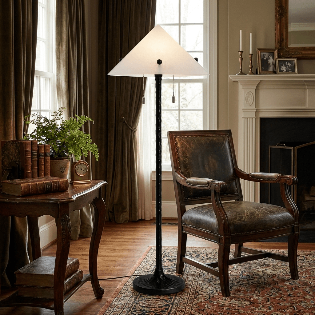Obel Prism Floor Lamp – Modern Sculptural Alabaster Floor Light