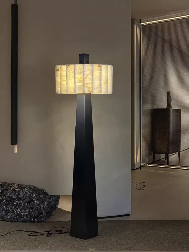Obelisk Alabaster Floor Lamp – Sculptural Modern Lighting
