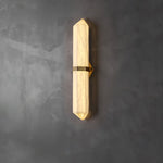 Alabaster Obelisk Wall Sconce – Modern LED Wall Light in Gold