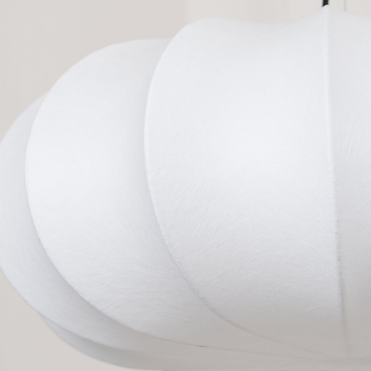 Oblate Silk Pendant Light – Modern Linen Shade Ceiling Lamp