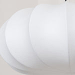 Oblate Silk Pendant Light – Modern Linen Shade Ceiling Lamp