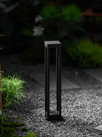 Obsidian Post Outdoor Bollard Light – Minimalist Black Aluminum LED