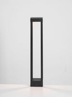 Obsidian Post Outdoor Bollard Light – Minimalist Black Aluminum LED