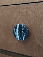 Obsidian Core Marble Cabinet Pull Handle with Brass Core