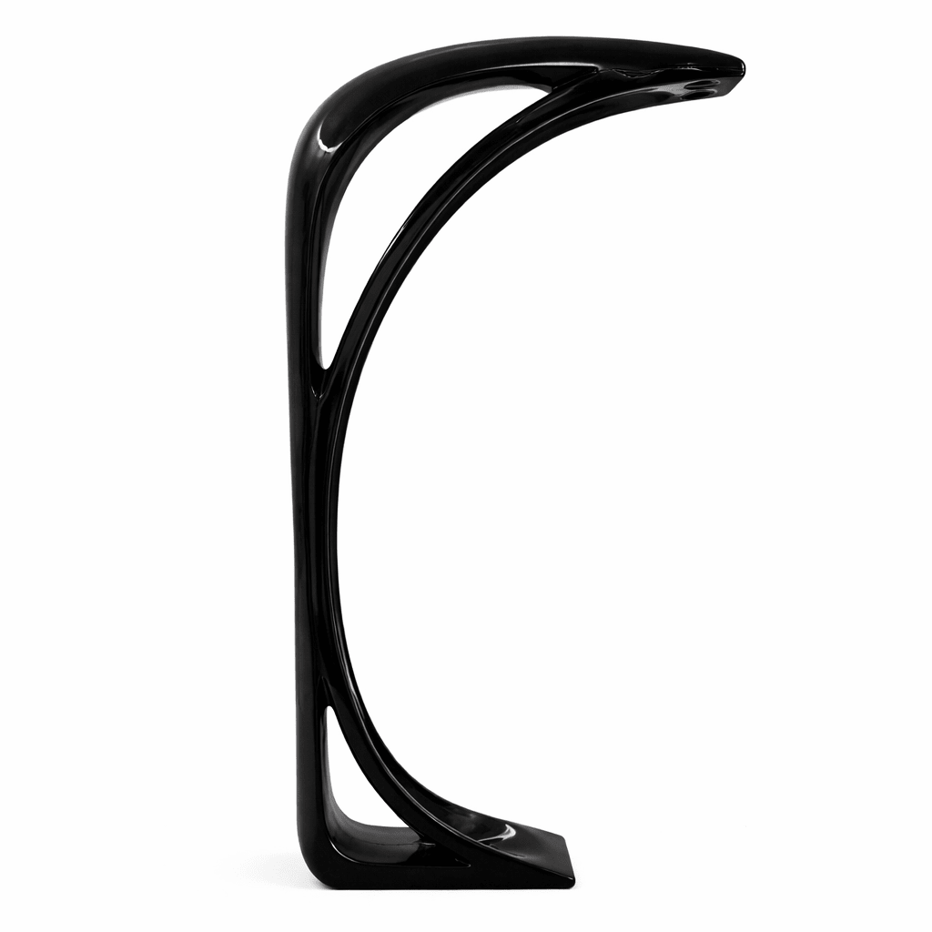 Obsidian Curve LED Floor Lamp – Modern Sculptural Lighting for Living Room & Bedroom