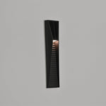 Obsidian Path Solar-Powered LED Outdoor Wall Light in Black