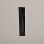 Obsidian Path Solar-Powered LED Outdoor Wall Light in Black